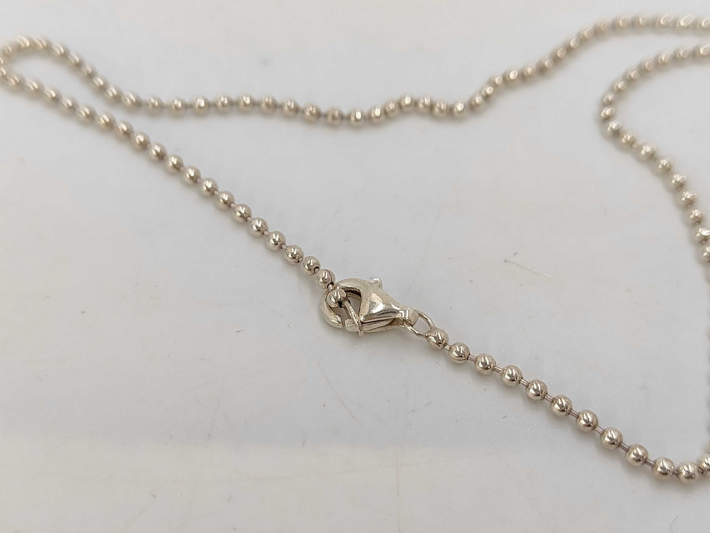 Tiffany & Co. SV925 Roman Cross Necklace in Silver with Box