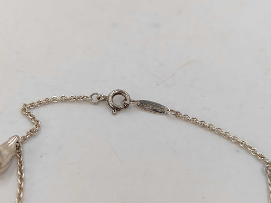 Tiffany & Co. SV925 Teardrop Bracelet, Silver, with Box and Dust Bag