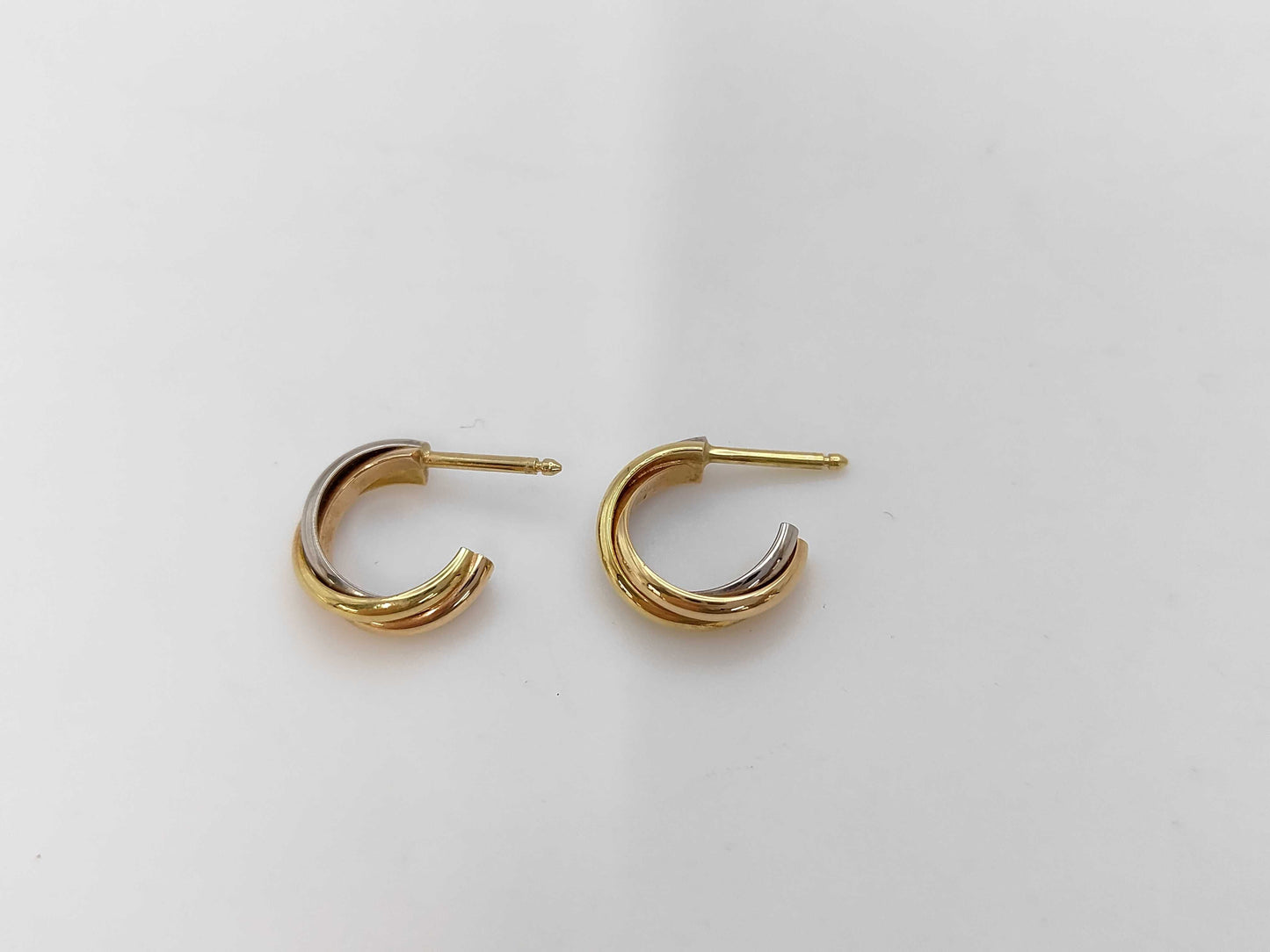 Cartier Trinity Three Collar 750 4.3g Earrings