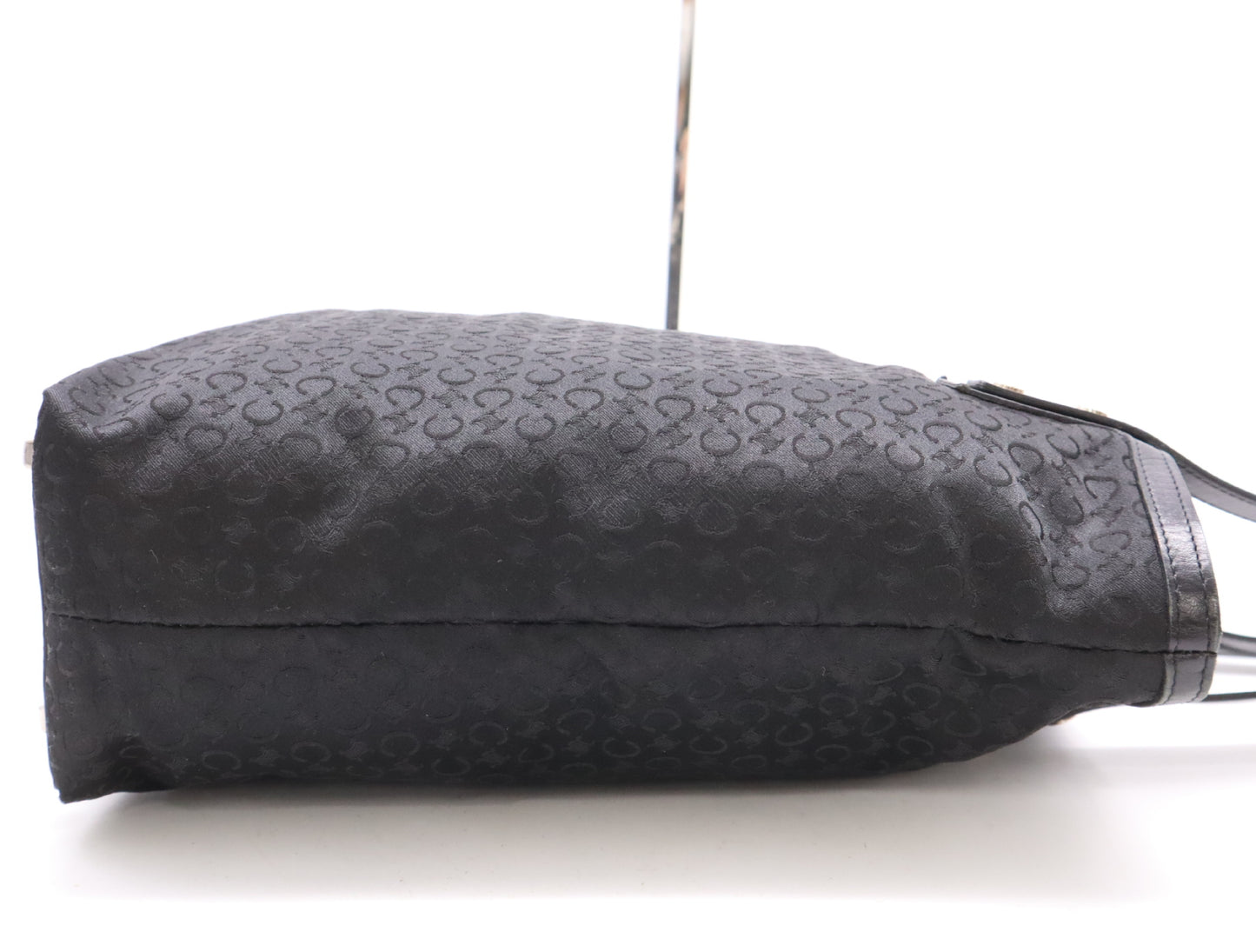 CELINE Canvas and Leather C Macadam Tote Bag, Black, with Dust Bag