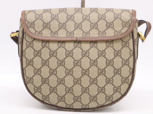 GUCCI 001・58・6861GG Supreme Shoulder Bag Beige Brown Shoulder Bag