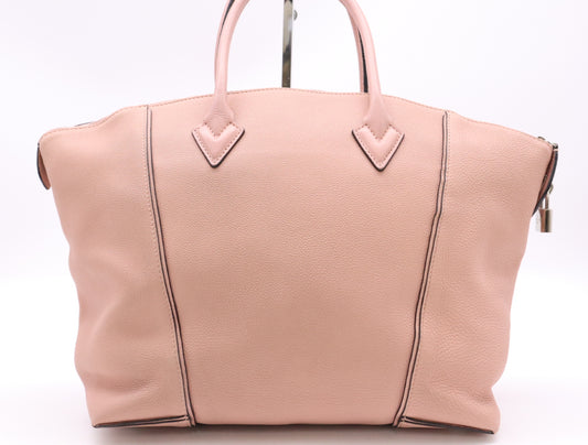 LOUIS VUITTON M94594 Tryon Leather Parnacea Lockit MM Magnolia Crochet Cadena Key w/x 2 Tote Bag