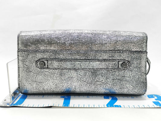 DIESEL Silver Handbag, Excellent Condition, Clutch Bag