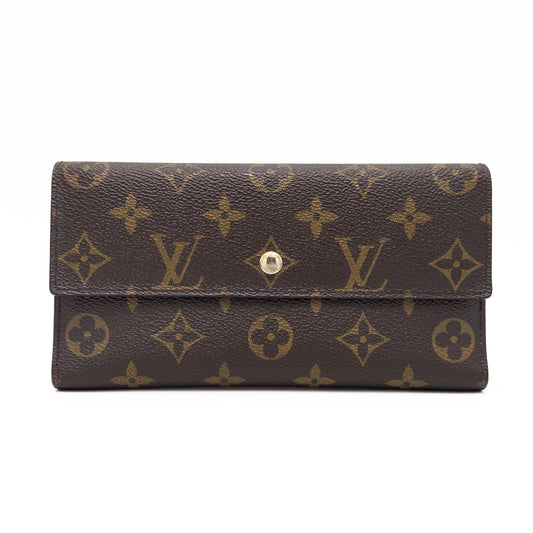 LOUIS VUITTON LOUIS VUITTON Vuitton Monogram Porte-Feuille International M61217 Wallet with Box