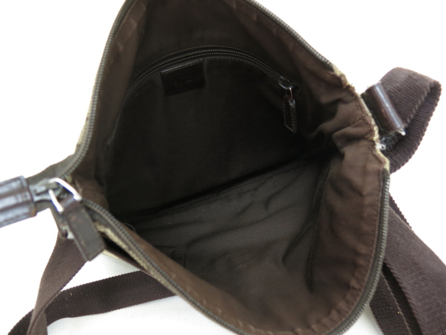 GUCCI GG Canvas GG Supreme Sherry Calfskin Shoulder Tote Bag 3-Piece Bag