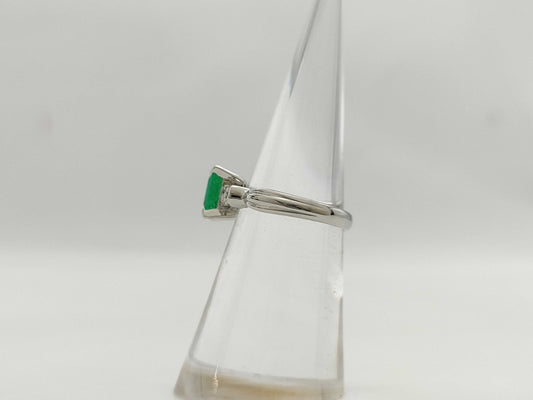 E1.24ct D0.18ct Pt900 4.6g Ring