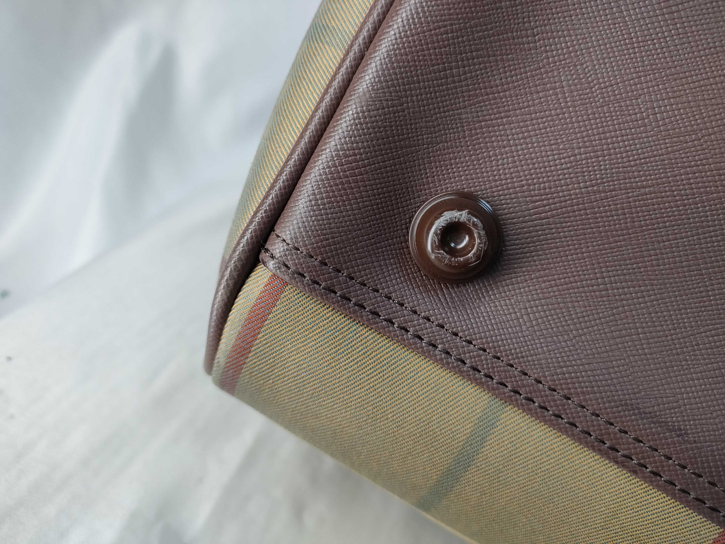 BURBERRY Nova Check Boston Bag