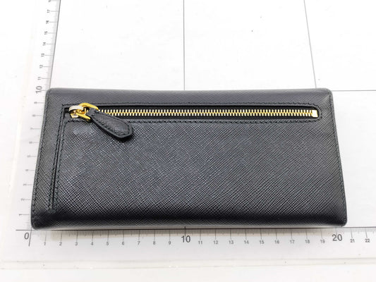 PRADA Safiano Long Wallet Black Wallet