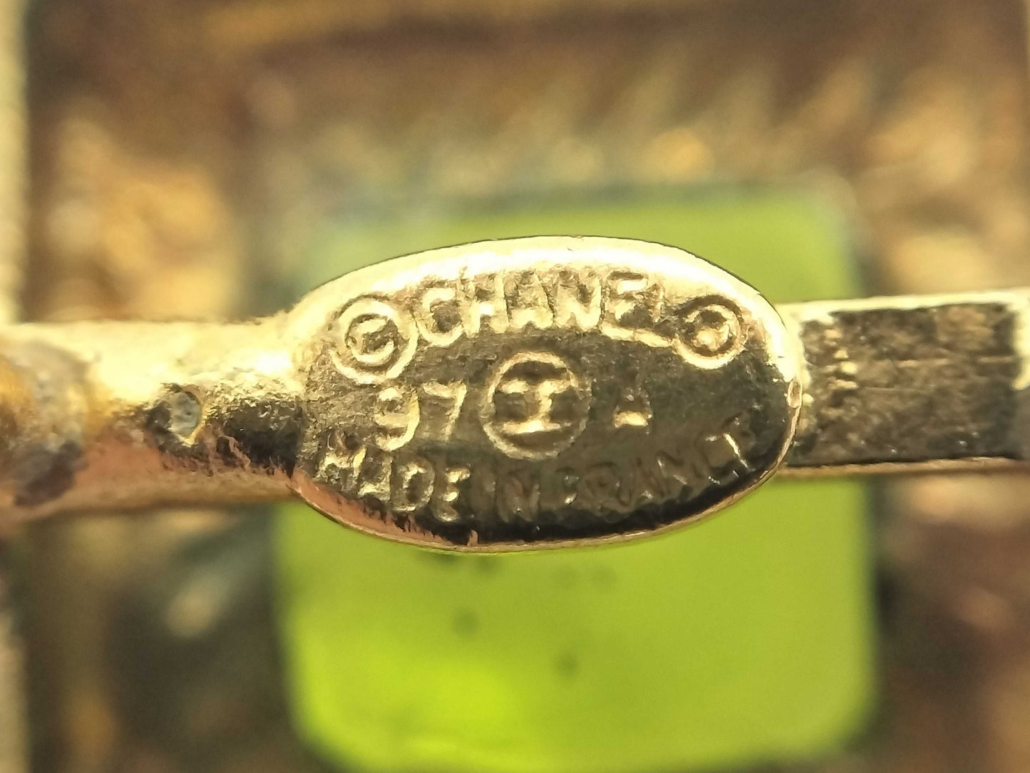 CHANEL Stone Earrings Earrings