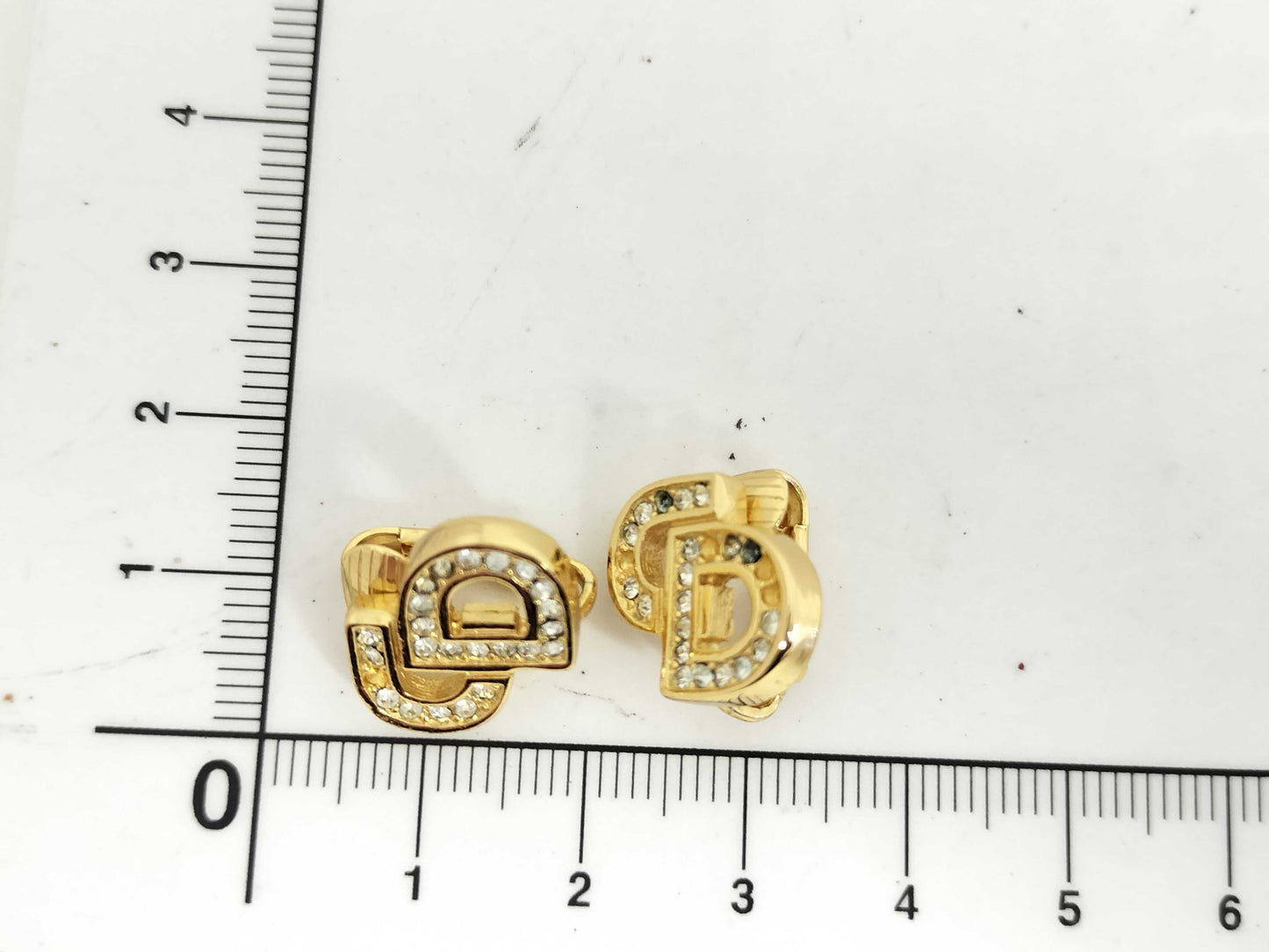 Dior Rhinestone Earrings Earrings