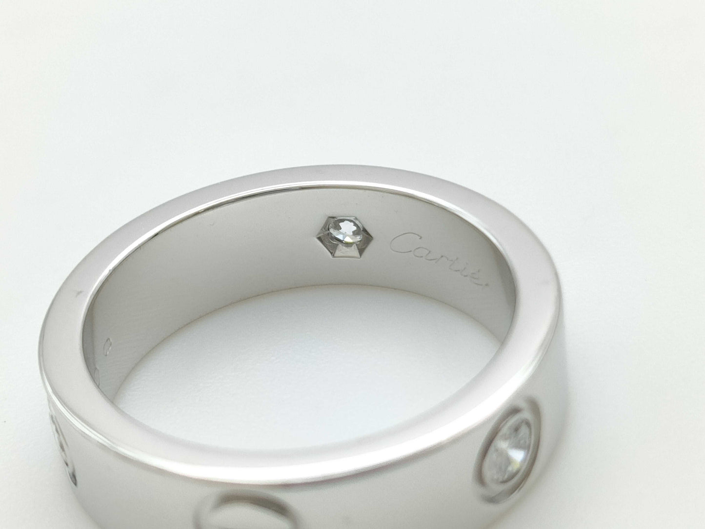 Cartier Love #52 3PD White Gold 750 8.6g Ring