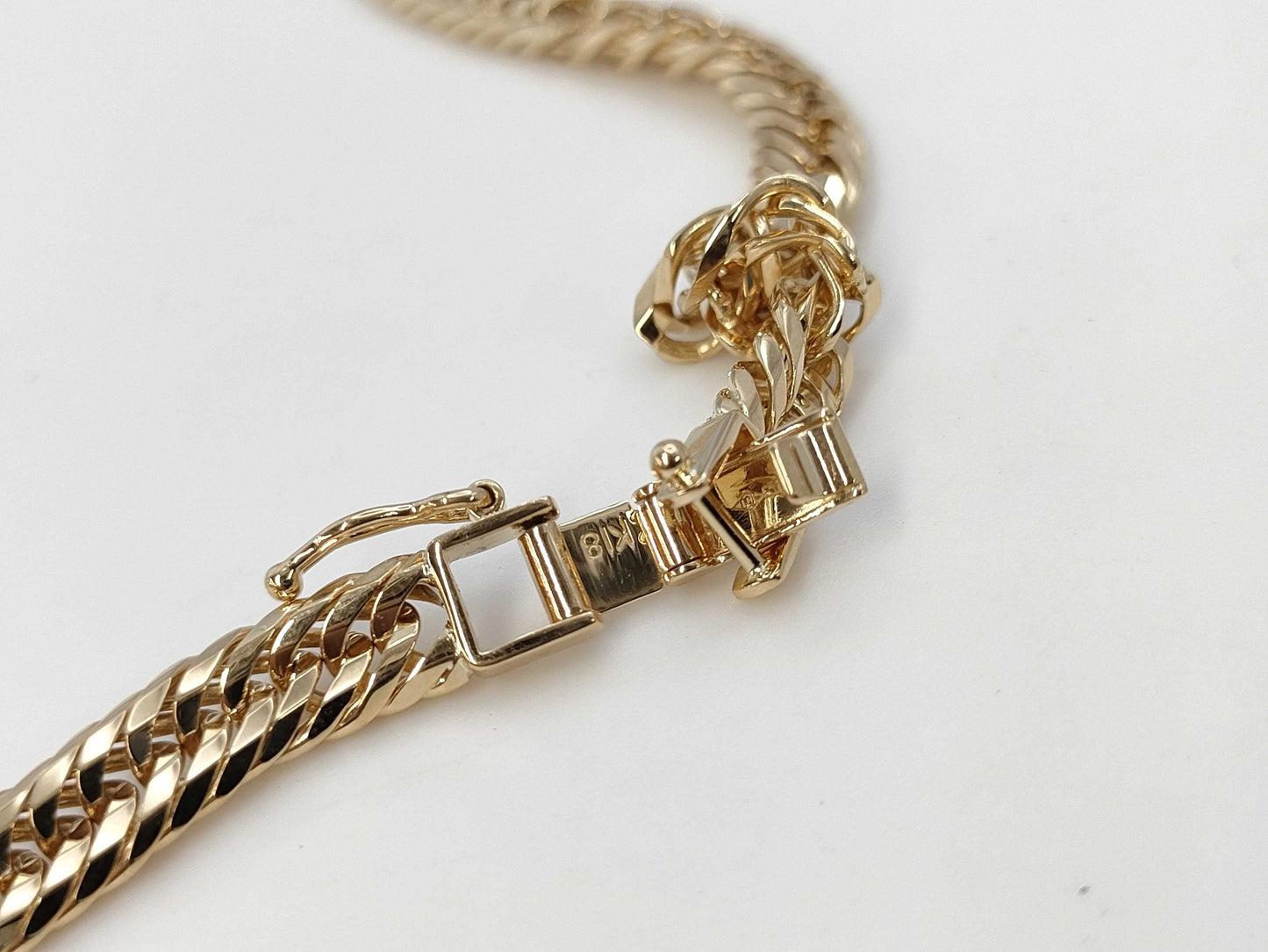 Kihei 12-Sided Triple 50cm K18 49.7g Necklace