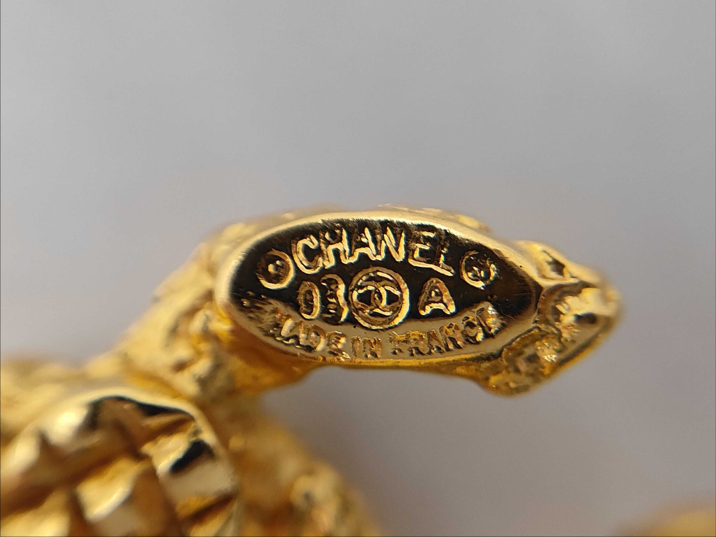 CHANEL CHANEL Lava Earrings Gold Earrings