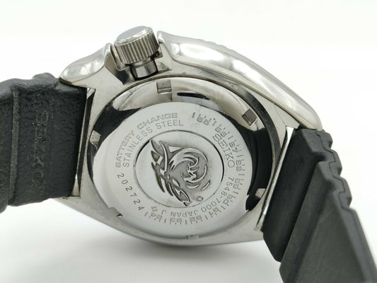 SEIKO Diver 7548-7000 202724 Black Dial Quartz Immovable Men's Watch