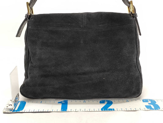 FENDI Mamma Bucket Suede Black One-Shoulder Bag Shoulder Bag