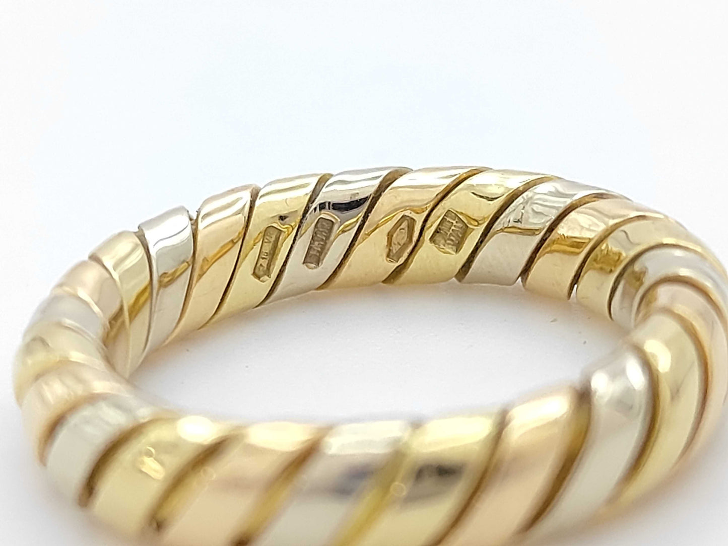 BVLGARI Tubogas Three Collar 750 6.8g Ring