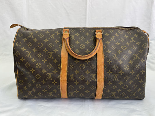 LOUIS VUITTON Monogram Keepall 50 Boston Bag