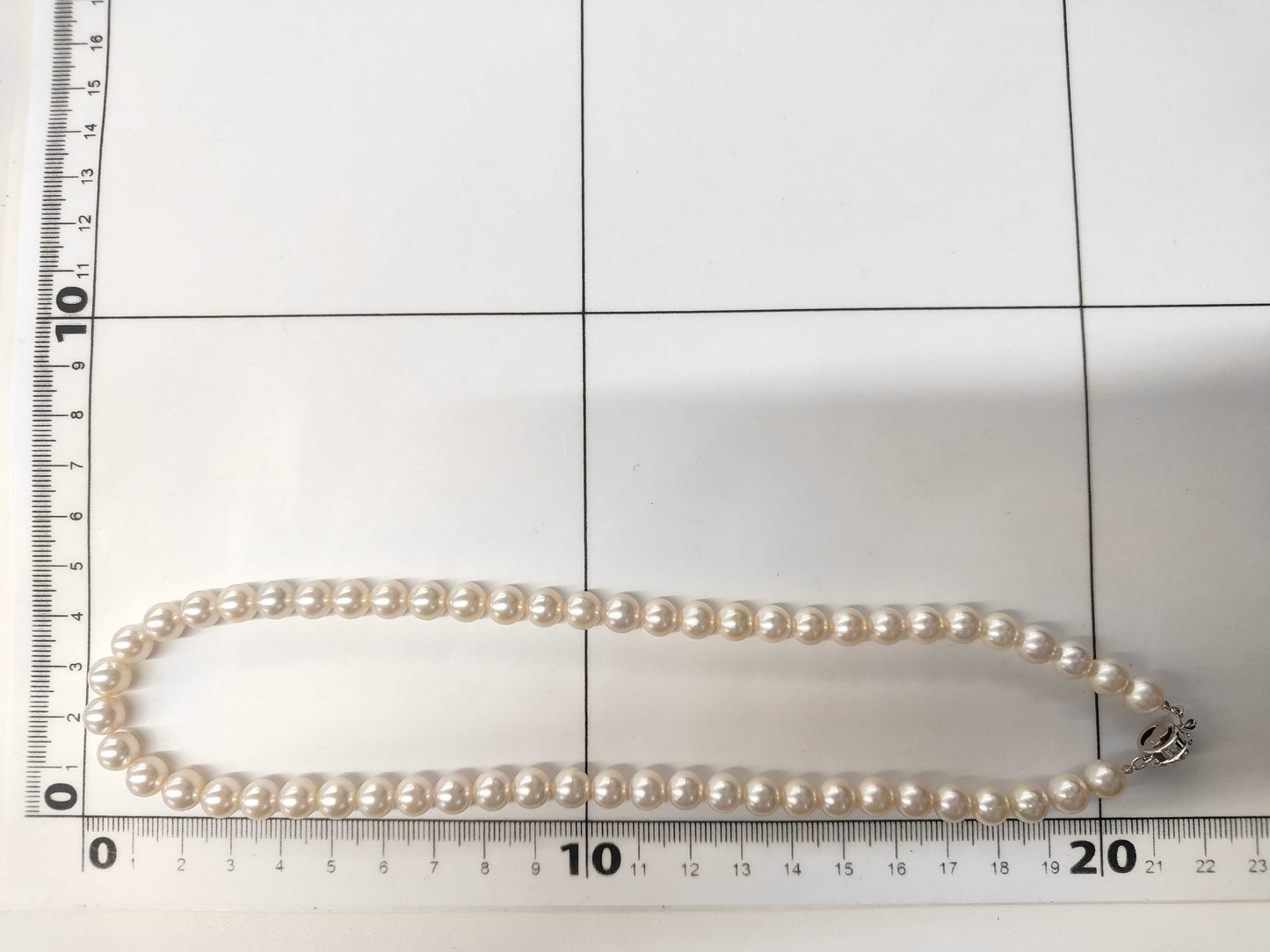 Akoya Pearl Diameter Approx. 7.0-7.5mm SV 32.2g Necklace