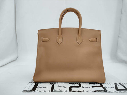 HERMES Birkin 35 Kushbel Gold Gold Hardware □C Tote Bag