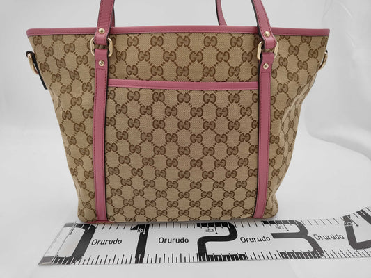 GUCCI Gucci GG Canvas 2-Way Tote Bag Tote Bag