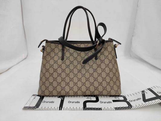 GUCCI GG Supreme 2WAY Shoulder Bag Handbag