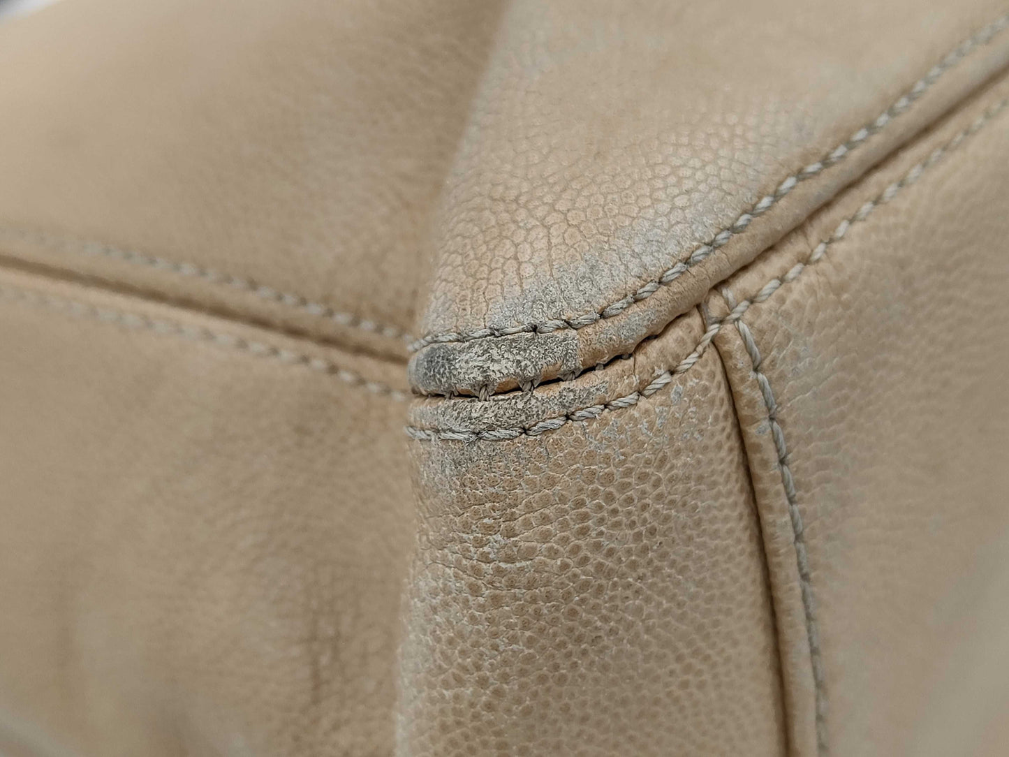 CHANEL CHANEL Tortoiseshell Chain Tote Bag Caviar Skin Tote Bag