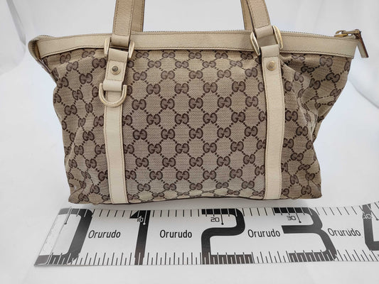 GUCCI Gucci GG Canvas Abbey Tote Bag 141470 Handbag