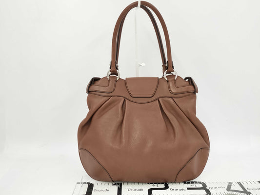 Salvatore Ferragamo Gancini Leather Handbag