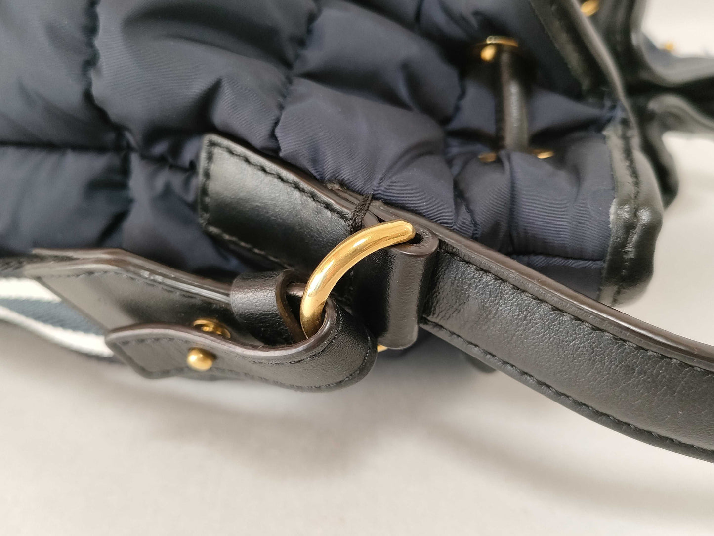 MONCLER Moncler Drawstring 2-Way Shoulder Bag Navy