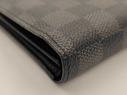 LOUIS VUITTON Louis Vuitton Bifold Wallet Damier Graphite Portefeuille Florin Wallet