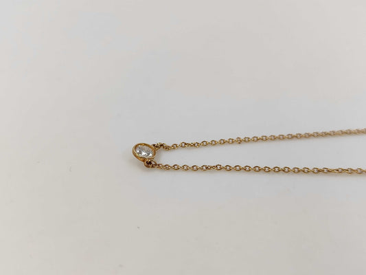 Tiffany & Co. By the Yard 1PD YG AU750 1.8g Necklace