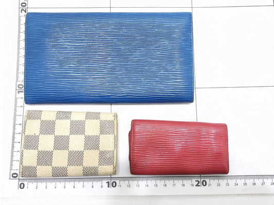 LOUIS VUITTON Epi LV 3-piece wallet