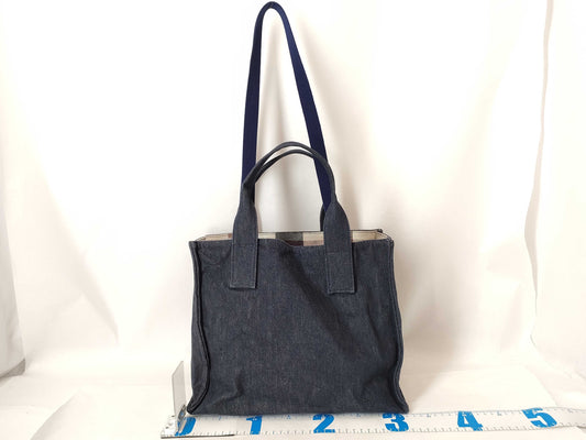 blue label tote bag