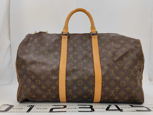 LOUIS VUITTON Monogram Keepall Boston Bag
