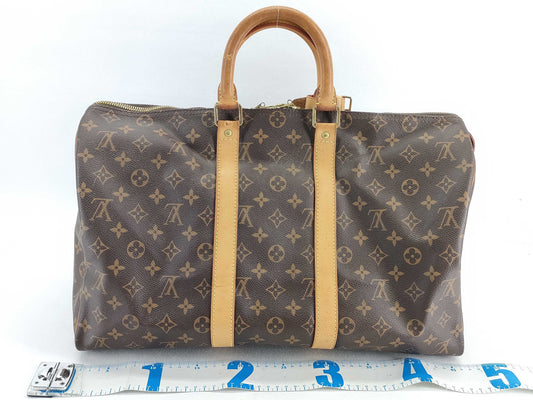 LOUIS VUITTON Monogram Louis Vuitton Monogram Keepall Boston Bag
