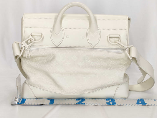 LOUIS VUITTON Steamer PM Monogram Taurillon Leather Handbag by Virgil Abloh, M53279 TR0119