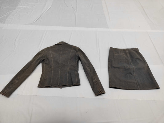 CHANEL 03P Zip Denim Jacket and Skirt Set #36 Other Apparel