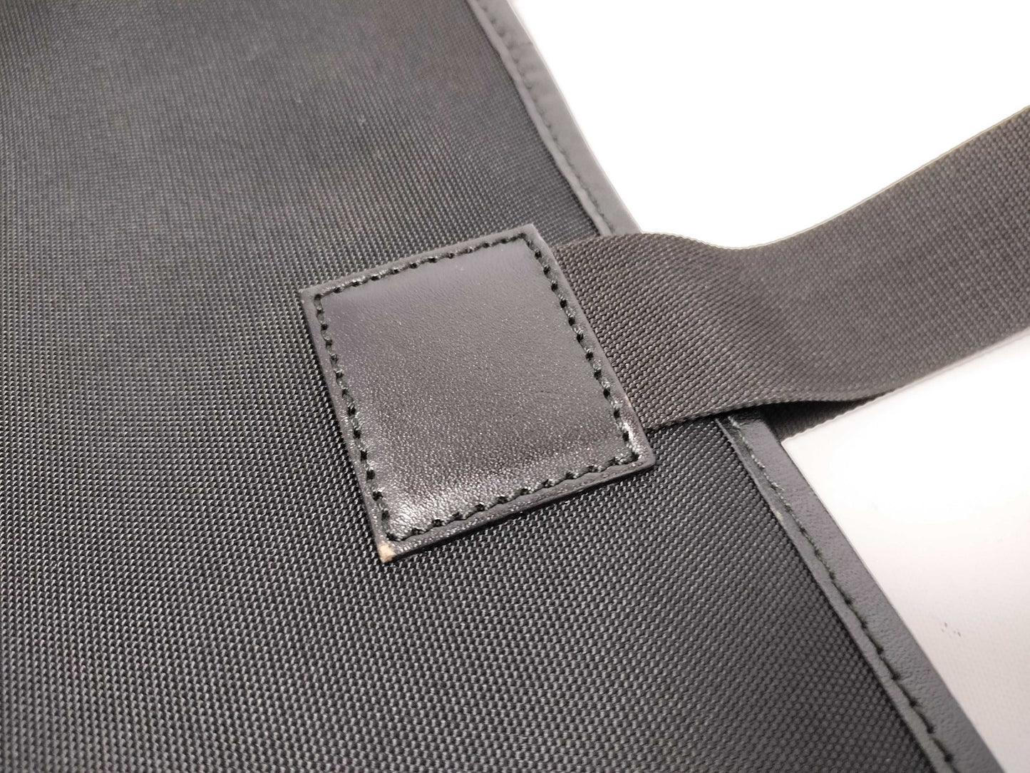 GUCCI Gucci nylon leather tote bag