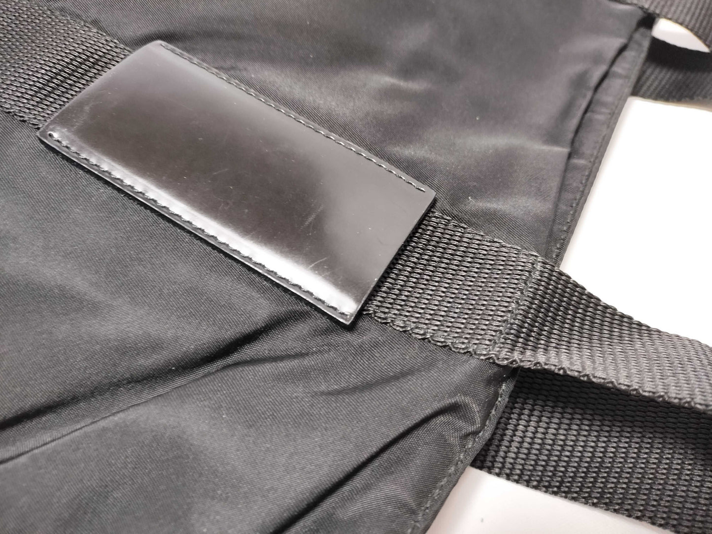 PRADA Nylon Prada Nylon Leather Tote B10310 Tote Bag