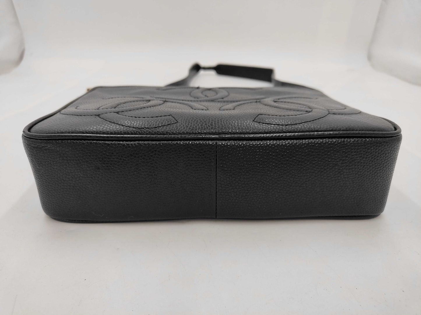 CHANEL Caviar Skin Triple Coco Shoulder Bag