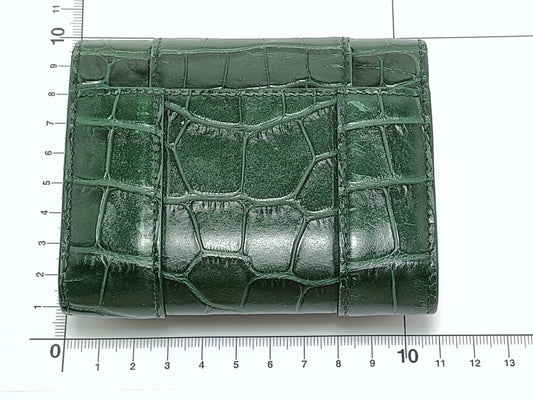 BALENCIAGA Leather Tri-fold Wallet