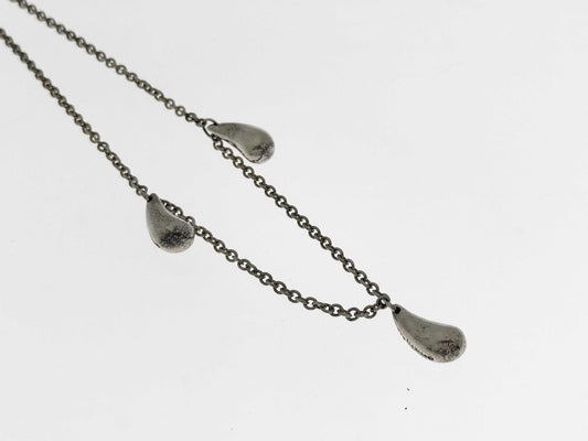 Tiffany & Co. Elsa Peretti Teardrop Necklace, 3-Piece, SV925, 7.5g