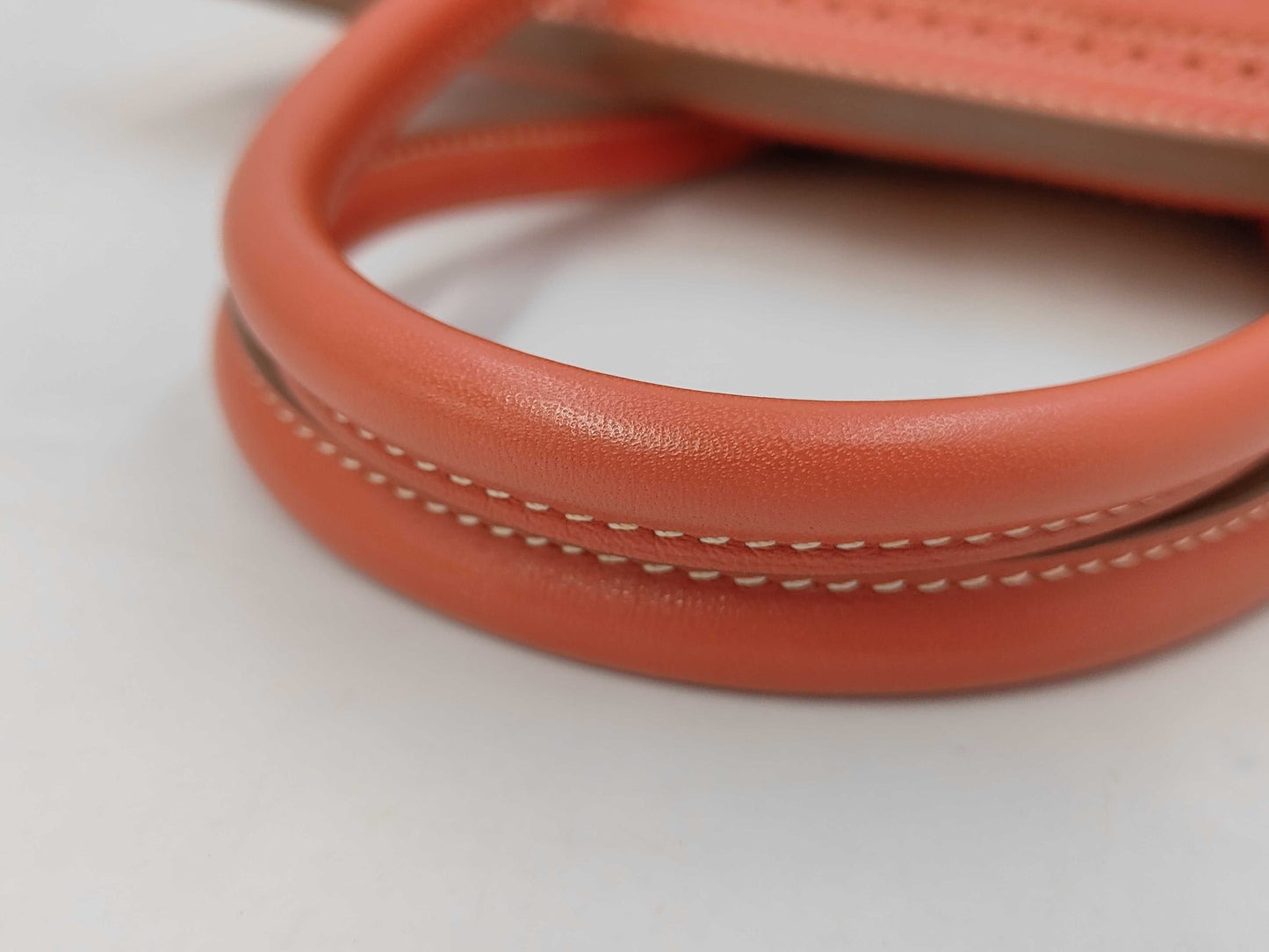 HERMES Sanguine Swift Toile Birkin 35 Gillies Palladium Plated Handbag with R Stamp