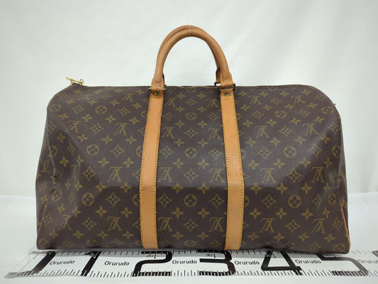 LOUIS VUITTON M41424 Monogram Keepall 55 Boston Bag