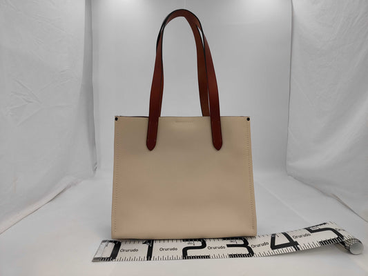 COACH Tote Ivory Zip Tote Bag