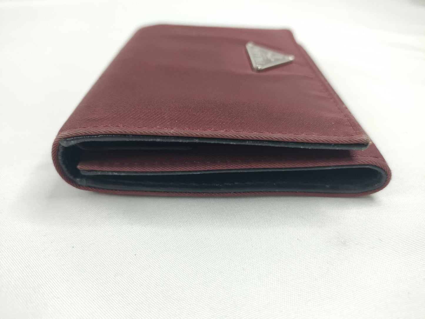 PRADA Nylon Prada Tri-fold Wallet
