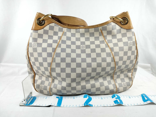 LOUIS VUITTON Damier Azur Louis Vuitton Galliera Damier Azur Shoulder Bag