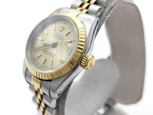 ROLEX 69173 L487654 Champagne Dial Jubilee Bracelet Women's Watch