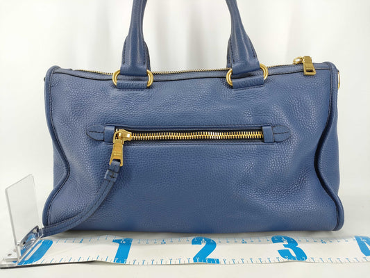 PRADA PRADA BL0805 Handbag Blue Handbag