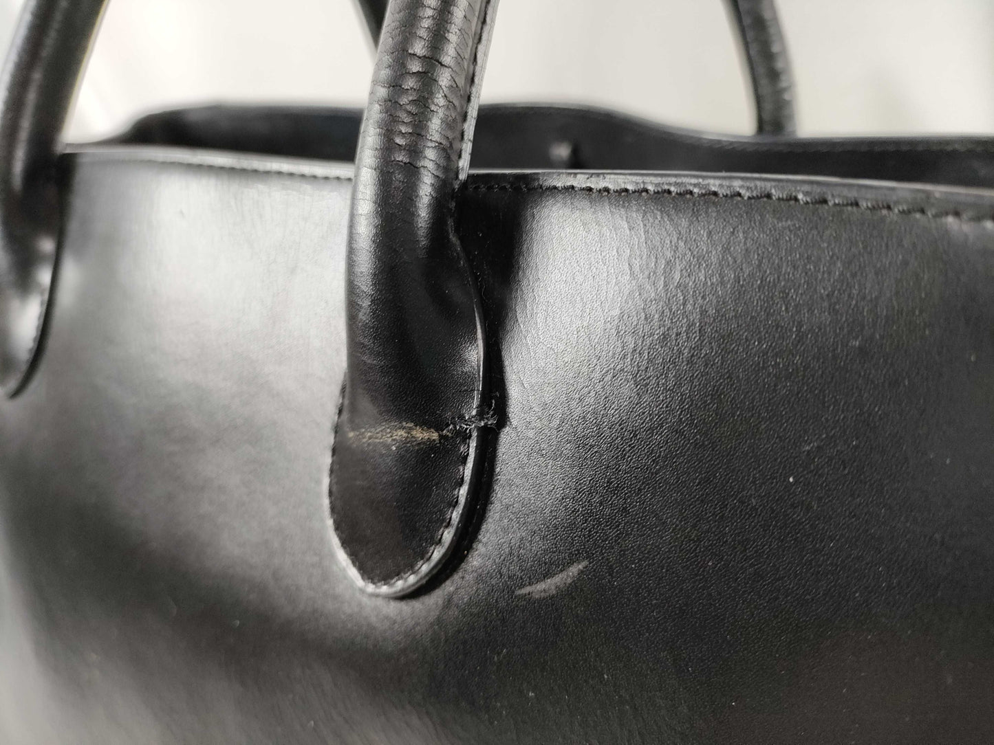 BALENCIAGA BALENCIAGA Handbag Tote Bag Leather Black Tote Bag